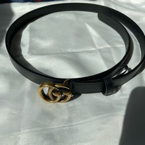 Gucci belt - 85m - Double G Buckle - Nero/black